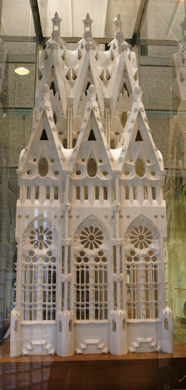 サグラダ・ファミリアの中回廊の石膏模型